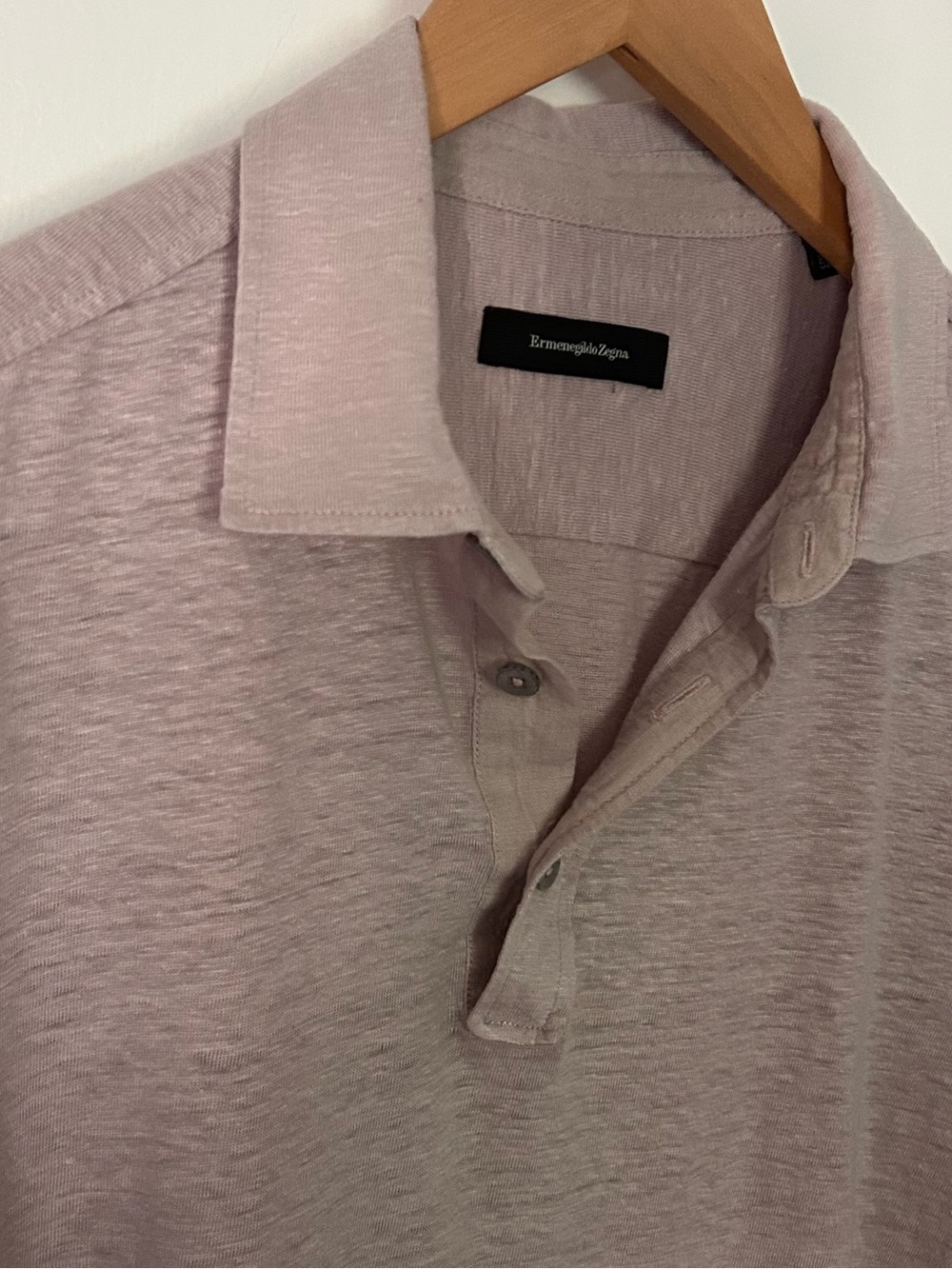 Ermenegildo Zegna Men’s Size L/52 Short Sleeve Linen Polo - Picture 9 of 12